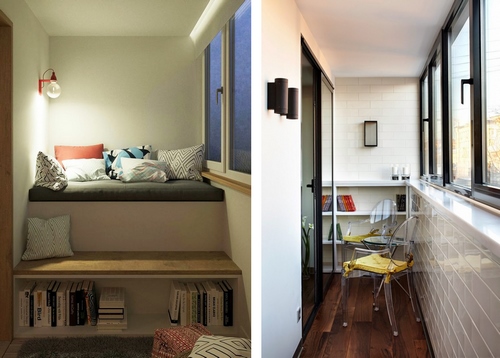 Спальня на балконе — нестандартные варианты сочетания дизайна (77 фото)
